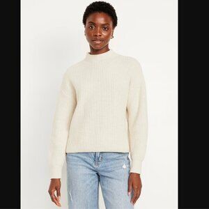 Old Navy SoSoft Cropped Mock-Neck Sweater